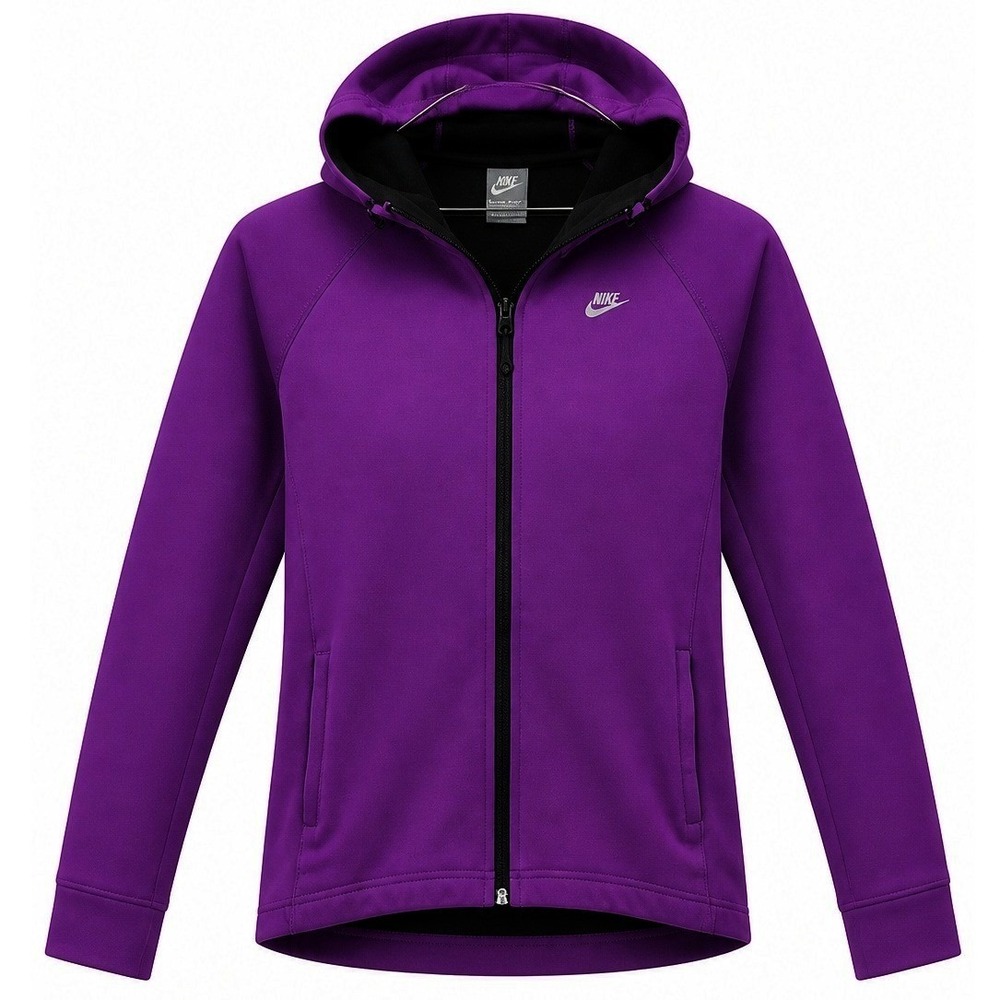 Nike Womens Tech Fleece Zip Up Hoodie Size M Purple Sportswear Athleisure Casual